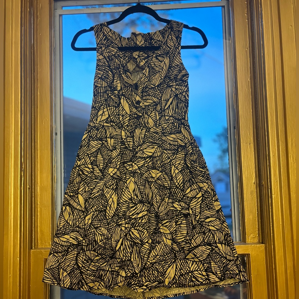 Anthropologie yellow dress